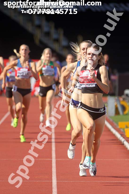 Womens 1500 metres, 2019 Muller British Championships, Alexander Stadium, Birmingham. Photo: David T. Hewitson/Sports for All Pics
